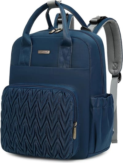 Luierrugzak - Babytas - Babyverzorging Onderweg - Inclusief Aankleedkussen - Middelgroot - Marineblauw
