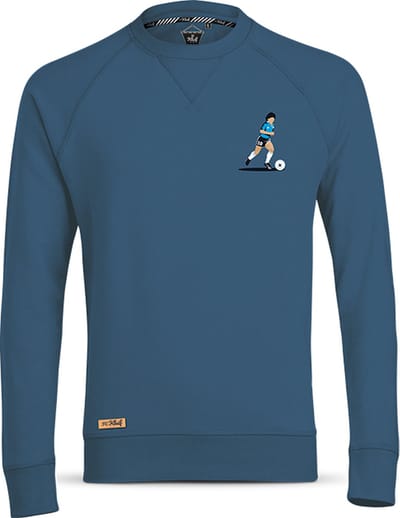 FC Kluif 'Diego Maradona' sweater - Maat XXL - Heren lifestyle trui - Argentinië - Blauw
