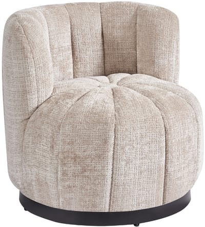 DÉJA Living Draaifauteuil Joyce - Taupe Stof - 72x74x71cm