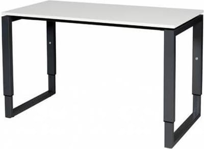 Verstelbaar Bureau - Plus 120x60 grijs - zwart frame