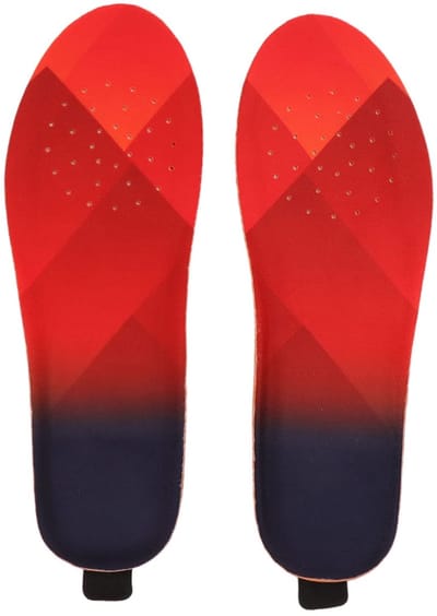 Thermische Inlegzolen, USB Oplaadbare Voetverwarmer met Afstandsbediening, 3 Temperatuurinstellingen, Elektrische Thermische Inlegzolen, Voetverwarmer (Maat 39-42), Rood