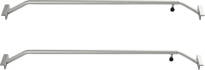 TRUTZHOLM Aluminium Huifbeugels Set van 2 - Verstelbaar 106.5-148cm - Universele Dekzeilsteun Anti-Waterzak Aanhangwagenbeugel
