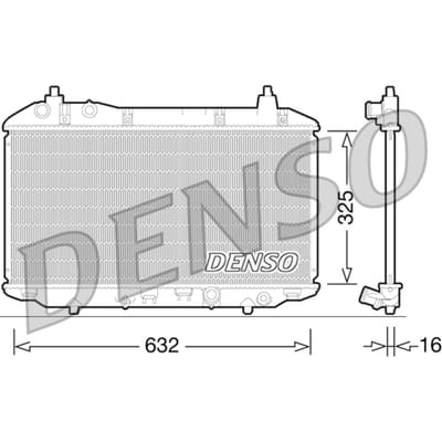 Radiator, motorkoeling DENSO DRM40031