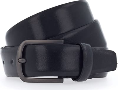 Vanzetti Leren Riem Belt W100 Black Zwart