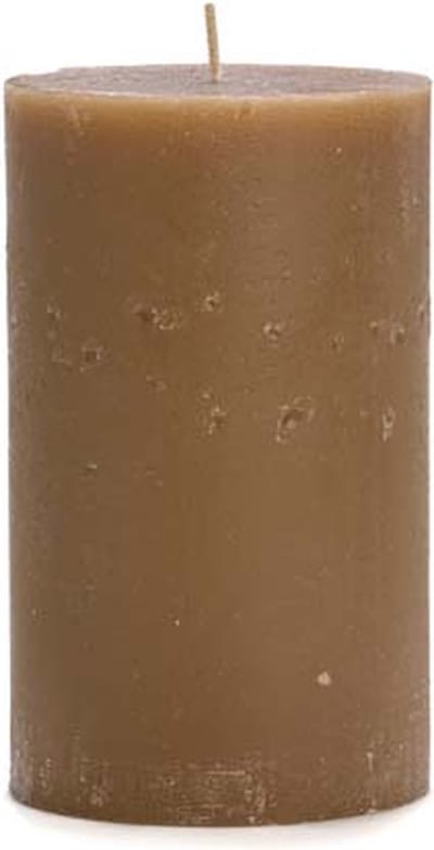 Rustik Lys - Rustieke stompkaars 'Classic' (Ø10x18cm, Camel)