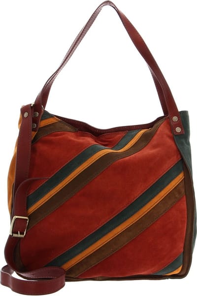 CATERINA LUCCHI Leren Schoudertas Shopper Lucca Shoulder Bag Comb. Talcum Veelkleurig