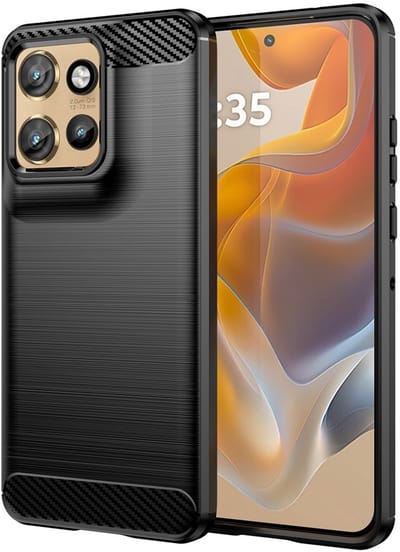 Coverup Hoesje - Geschikt voor Motorola Edge 50 Neo Hoesje - Coverup Armor Brushed TPU Back Cover - Zwart