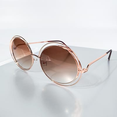 UV-bescherming Lichtgewicht Comfortabel Duurzaam Hoge Kwaliteit Stijlvol Retro Oversized Legering Metaal Rond Vormige Glazen -