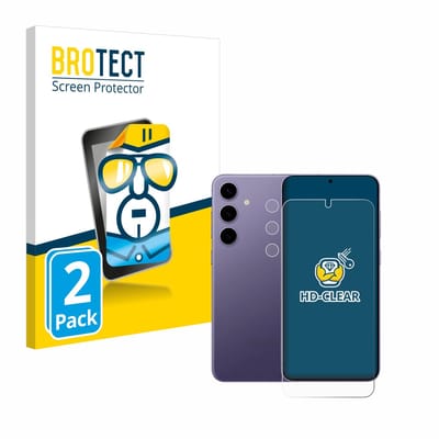 BROTECT - Screenprotector voor Samsung Galaxy S24 Plus (Voor+Camera) - Folie Beschermfolie transparant 2 Stuks