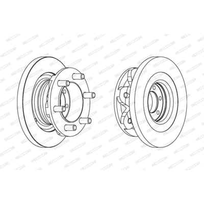 Remschijf FERODO FCR139A, 1 Stuk