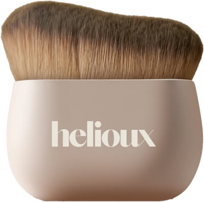 Helioux® Zelfbruiner Blending Brush - Gezicht & Lichaam - For Face & Body - Self Tan Applicator voor Mousse, Body Butter, Creme & Tan Water - Vegan - Make-up Kwast
