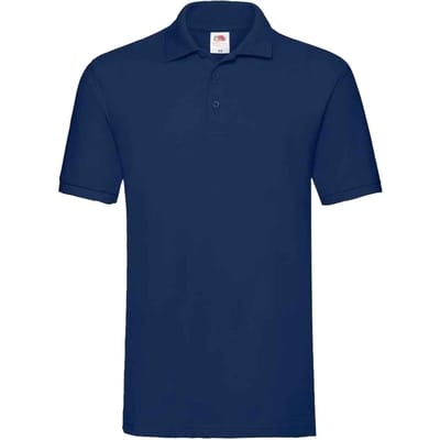 Fruit of the Loom Heren Premium Katoenen Piqué Poloshirt (Marine)