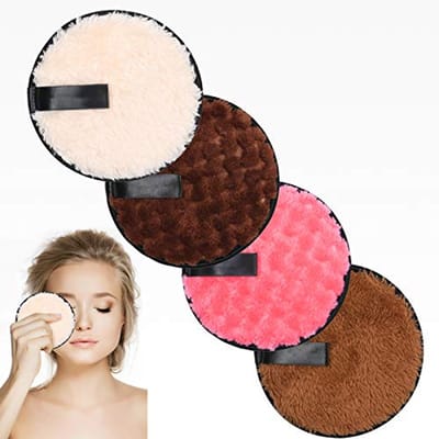 Herbruikbare Gezichtsdoekjes - Zachte Wasbare Make-up Remover Pads, 4 Stuks - Eco-vriendelijk en Geschikt voor Alle Huidtypes