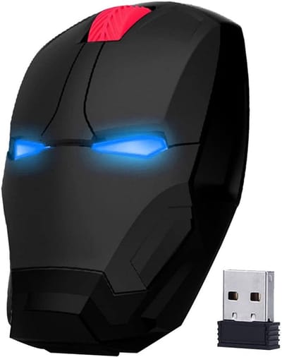 Ergonomische Draadloze Muis met LED Verlichting en Verstelbare DPI - Stil en Energiezuinig