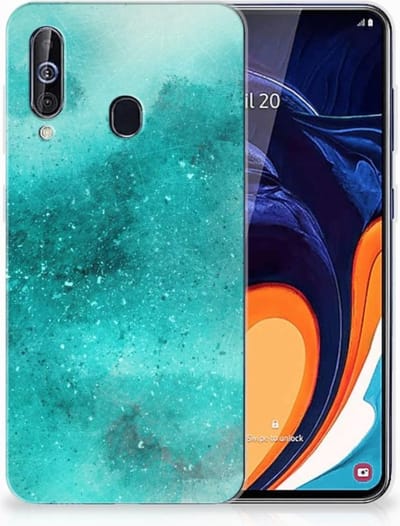 Hoesje maken Samsung Galaxy A60 Painting Blue
