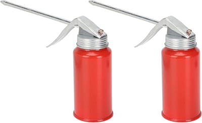 Oliepomp Set - Smeerpomp Handmatig - Onderdelen Smeren - Duurzaam Gietijzer - 200 ml - Zwart