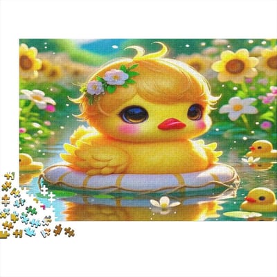 Bloemenveld Puzzel - Nachtscène Legpuzzel - Ontspanning Thuis - Precisie Snijtechniek - 1000 Stukjes - Geel