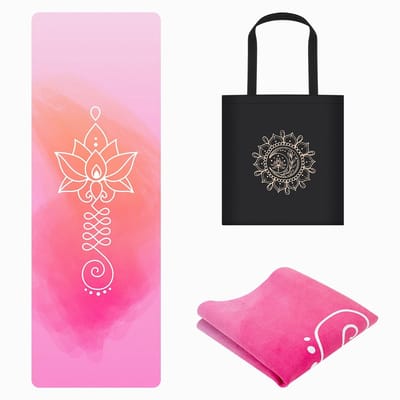 Yoga Mat, 1,5 mm Dikke Opvouwbare Antislip Fitness & Oefening Mat voor Pilates Gym Stretching, Zweetabsorberend, 183 x 61 cm