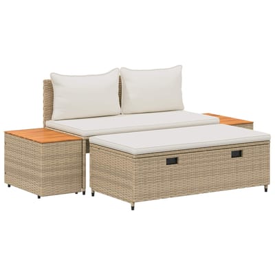 vidaXL - Buiten - bank - set - 4 - -Seater - 4 - st - 55 - x - 30 - x - 39 - cm - Rechthoekig