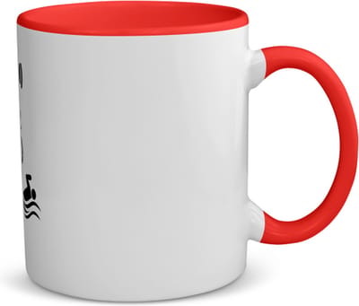 Akyol - triathlon koffiemok - theemok - rood - Sport - sporter - triathlon - 350 ML inhoud