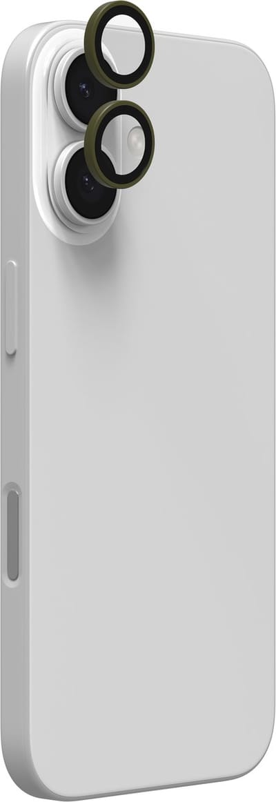 ZAGG Camera Protector Geschikt voor iPhone 17 / 16 / 16 Plus - Glass Elite Camera Rings - Tempered Glass - Groen