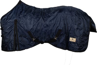 Budget Rider Fleece Gevoerde Staldeken - Maat: 185 - Donkerblauw - Polyester