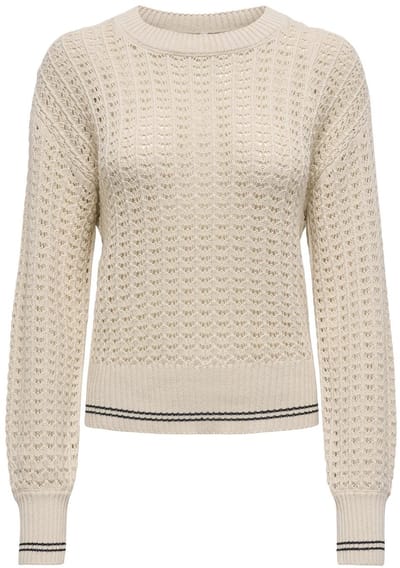 ONLY - ONLASA LS DETAIL O-NECK CC KNT - Meisjes - Gebreide truien