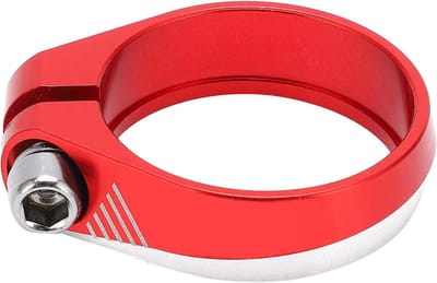 Fietszadelpenklem - Zadelklem Snelspanner - Fietszadel Verstellen - Lichtgewicht Aluminium - 318 mm - Rood