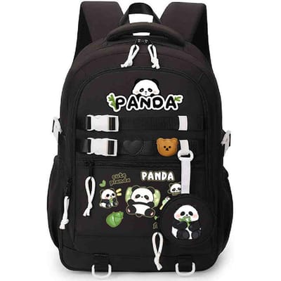 Panda Huahua Schattige Kinder Schooltas Grote Capaciteit Basisschool en Middelbare School Studenten Lichtgewicht Rugzak met Rugbescherming