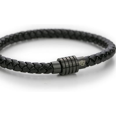 Paul McNeal MB0031BB Lederen Armband Lengte 21cm