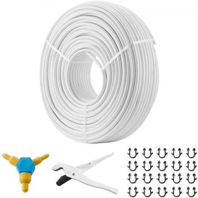 VEVOR Aluminium Composietbuis, Aluminium Meerlagencomposietbuis, 200 M, Wit, Pex Buis, Aluminium Meerlagencomposietbuis, Mv Buis, Meerlagenbuis, Ideaal voor Vloerverwarming en Radiatoraansluiting, Aluminium Composietbuis