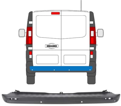 Achterbumper PDC voor Renault Trafic 2014-