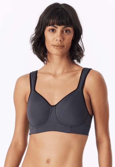 Sportbeha zachte cup beugel medium steun antraciet - Active 70A