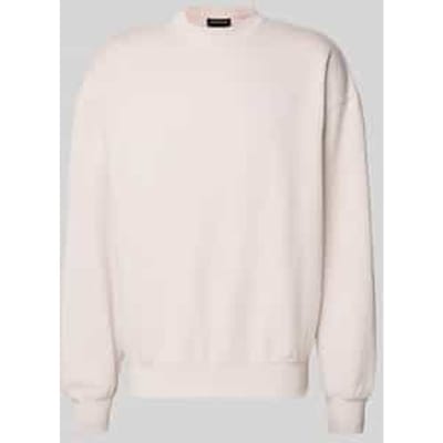 oversized sweatshirt met labelstitching