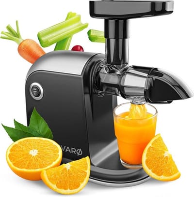 3 in 1 Sapcentrifuge – Groenten en Fruit – Slowjuicer – Blender – Vaatwasser Bestendig – Met Bortel en Kan – eBook – Roestvrij Staal – Zwart