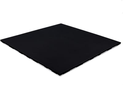 IVOL Sportvloertegel Pure Black - 100x100 cm - 20 mm - Zwart EPDM en SBR