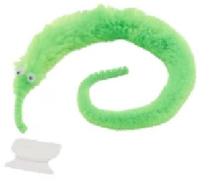 Magische Worm Groen – Magic Fluffy Zacht Wormpje met Doorzichtig Draad – Leuk Goochel Speelgoed & Cadeautje voor Kinderen