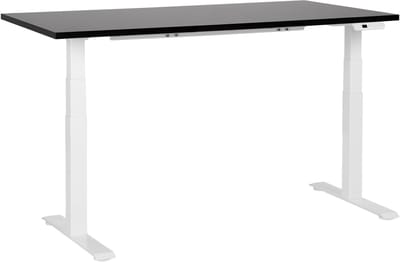 DESTINES- Elektrisch Verstelbaar bureau - Zwart/Wit - 160 cm - MDF