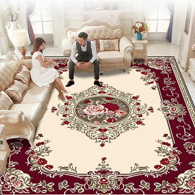 Europese Luxe Groot Woonkamer Tapijt Zachte Flanel Vloerkleden voor Slaapkamerdecoratie Huis Antislip Gemakkelijke Reiniging Salontafelmat 180*250cm