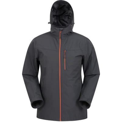 Mountain Warehouse Heren Brisk Extreme Waterdicht Jasje (Donkergrijs)