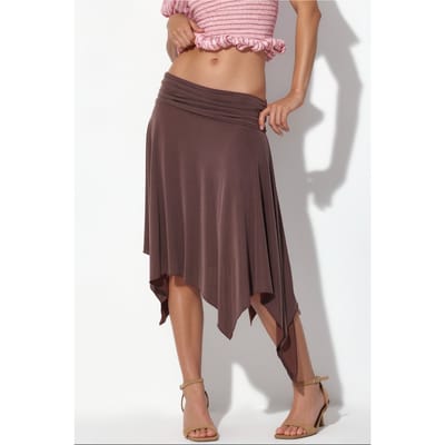 Hoge Taille A-Lijn Midi Rok