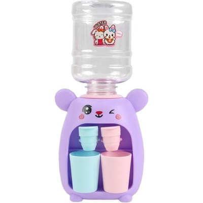 Kinderen Schattige Capybara Waterdispenser Speelgoed met Dubbele Beker Cartoon Koud/Warm Water Sap Drinkfontein Simulatie Keukenspeelgoed white