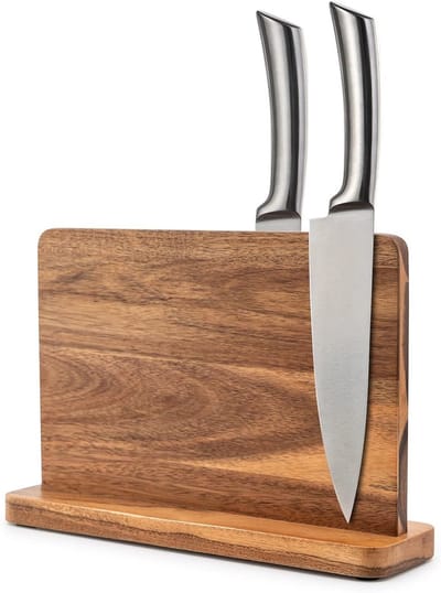 Tweezijdige Magnetische Messenhouder - Houten Organisator - Sterke Magnetische Aantrekkracht - Multifunctioneel Design - Voor de Keuken