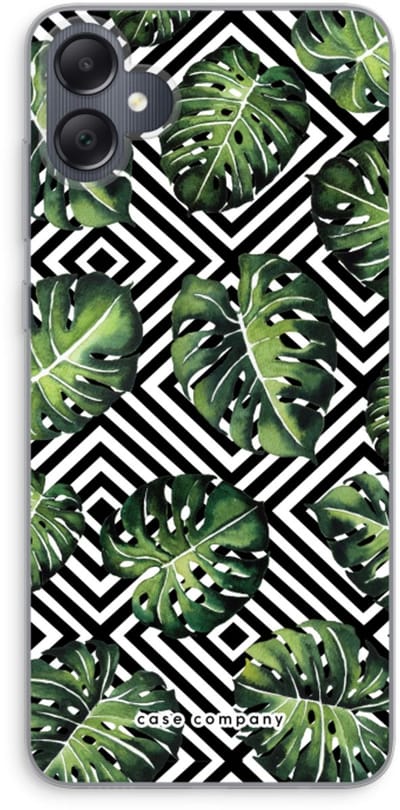 Case Company® - Hoesje geschikt voor Samsung Galaxy A05 hoesje - Geometrische jungle - Soft Cover Telefoonhoesje - Bescherming aan alle Kanten en Schermrand