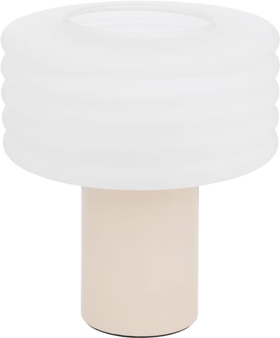 Sculpturale designlamp van gezandstraald glas en steengoed ASTI