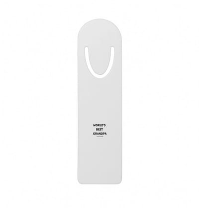 Hacebo® - world's best grandpa It's true we checked metalen boekenlegger - Opa - werelds beste opa - verjaardag - cadeautje voor opa - opa artikelen - kado - geschenk Bladwijzer boekenleggers - 12.7 cm x 3.2cm