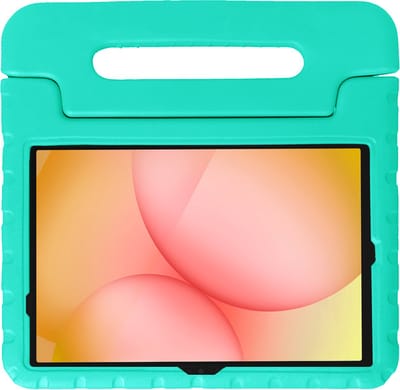 Hoesje - Geschikt voor Samsung Galaxy Tab A11 Plus - Kinderhoes Shockproof Bumper - Kidsproof Case - Tablet Hoes - Kinder Hoes Cover - Turquoise