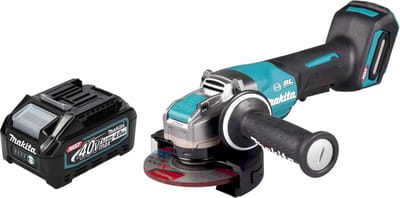 Makita GA 047 GM1 Accu haakse slijper 40 V max. 125 mm X-LOCK Brushless + 1x oplaadbare accu 4.0 Ah - zonder lader