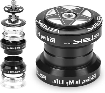 Aluminium Fietshoofdset voor Mountainbikes, Vervangingsset voor 28.6mm Stuurvork en 34mm Hoofdset, Lichtgewicht en Duurzaam Accessoire voor Fietsoptimalisatie