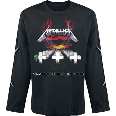 Metallica Shirt met lange mouwen - Master Of Puppets - S tot XXL - voor Mannen - zwart